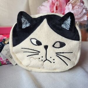 Kusuguru Monday Cat Round Pouch
